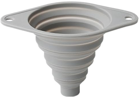 Imbuto pieghevole in silicone, flessibile e pieghevole, con ampia apertura, imbuto per riempire bottiglie e trasferimento di liquidi, per olio, vino, farina, polvere e acqua