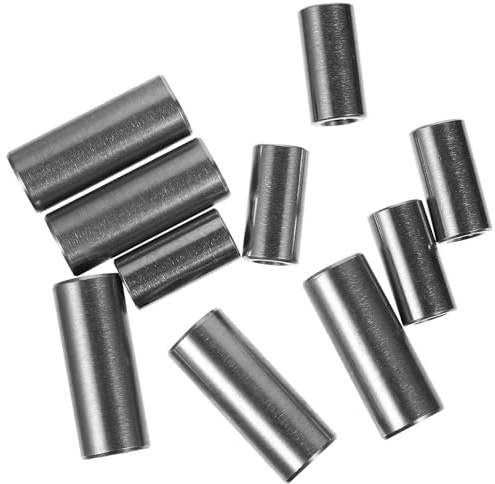 CONGARTENO Écrous de Raccordement en Acier Inoxydable 304, Lot de 10 Pièces, Manchon Fileté Rond, Connecteurs de Tige Filetée pour Assemblage Industriel et Plomberie