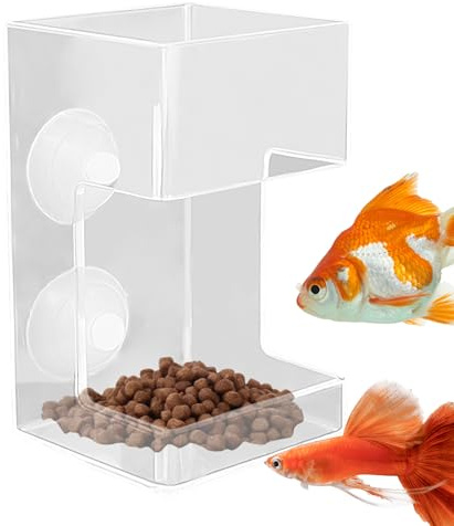 Akvarium matningsrör, fiskmatningsrör - akvarium rörmatare sugkopp matdispenser, klara räkor bricktillbehör, tanktillbehör