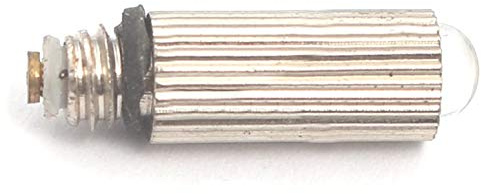 Laja Imports Child Laryngoscope Bulb 2.5V, 0.28 Amp, 1/8-72 Ns3 Thread, 20 Hours Life, Tl-1 Lamp Nickel Plated, Vacuum (Pack of 6) for Educational Use