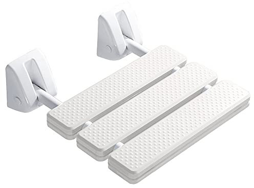 MYEBP Duschklappsitz, Wandmontage Duschsitz Klappbar Duschhilfe Dusche Klappsitz Klappbar, Für Senioren, Schwangere, Behindert Last Innerhalb Von 150 Kg，Gelb