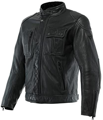 Dainese Atlas Motorrad Lederjacke, schwarz, 48