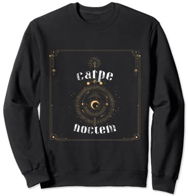 Dark Academia Estética Carpe Noctem Sol y Luna Sudadera