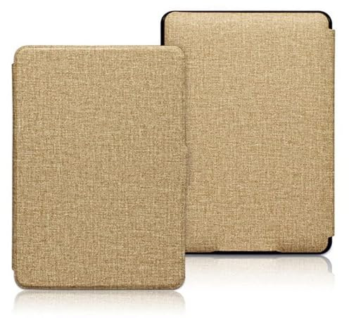 Magnetische Hülle kompatibel für Amazon New Kindle Paperwhite Smart Case Cover kompatibel für Kindle 2018 10. Generation Schutzhülle Cover Smart Case Cover (Mehrfarbig) (Gold)