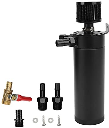 Cattura Olio Lattone, Ad Alta Resistenza di Metallo Catch Può Kit a Prova Calore con Filtro Sfilatore Universale per Veicoli
