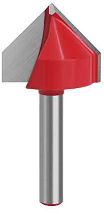 1Pc 6mm 1/4 Shank 90 V Type Slotting Cutter Carving Grooving Tools Router bit Set Safety Milling Cutters