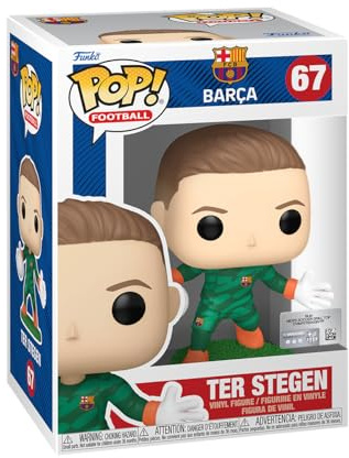 Funko POP! Fotboll: Barcelona - Ter Stegen - Barcelona FC - Samlingsbar vinylfigur - Presentidé - Officiell Merchandise - Leksaker för barn och vuxna - Sportfans - Modellfigur för samlare