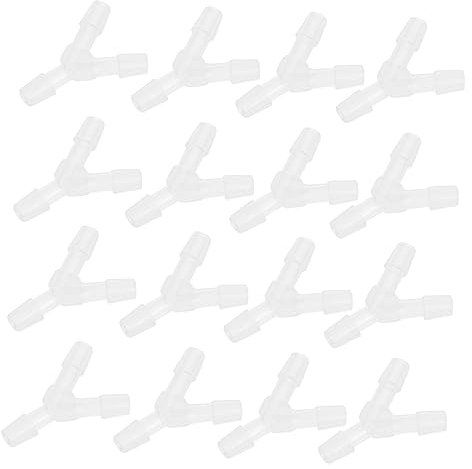 Beaupretty Adaptateur pour Tuyau D'aquarium en Plastique de Y, Connecteur Trois Voies Simple Installation, Lot de 20 Pièces pour Alimentation d'air Aquarium