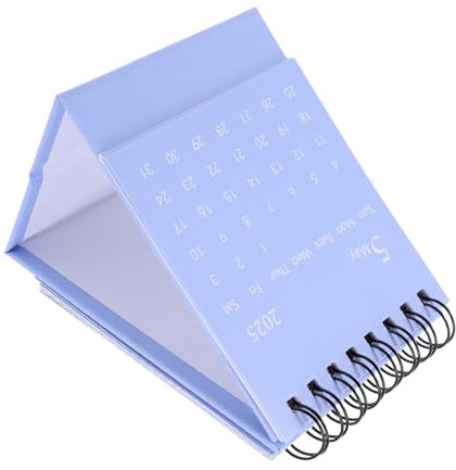 VILLCASE Mini Tischkalender Kompaktes Design Stabiler Aufstellkalender Für Büro Und Zuhause Planung Von Terminen Geburtstagen Und Erinnerungen Moderne Chic Deko