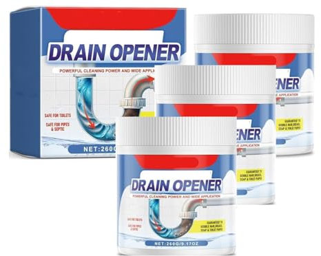 Apri scarico Crystal Lye, agente di rimozione degli intasamenti dello scarico, detergente per scarico di liscivia cristallina, potente agente di dragaggio per tubi, detergente multiuso, sblocca