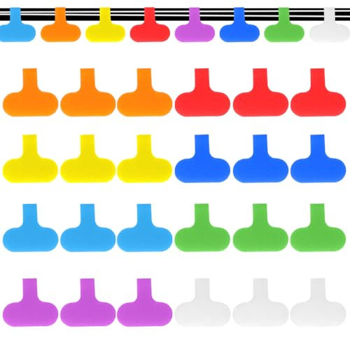 Kabelbeschriftung Kabeletiketten Mehrfarbige Kabel Beschriftung Wiederverwendbar Beschreibbare Kabelmarkierung Kabelbeschriftung Clip Kabel Etiketten für Kabelmanagement und Identifikation 24 Stück