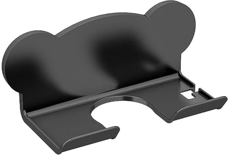 SAVOSWEET Soporte para Secador de Pelo sin Necesidad de Taladrar – Colgador Secador Pelo Adhesivo Negro para Montaje en Pared – Diseño Moderno, Duradero y Fácil de Instalar