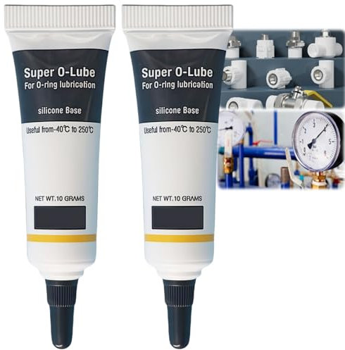 2pcs Silicone Grease for O-Rings - Plumbing Silicone Lubricant - Waterproof Faucet Lubricant - Plumbers Valve Grease