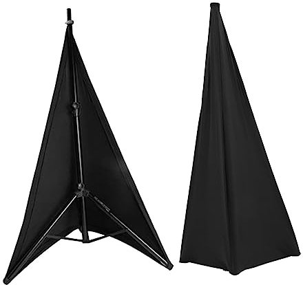 Sosoport 2pcs Speaker Stand Covers Polyester Holder for Booths Live Show Stage Tool Desk Bookshelf Speaker Stand Cover