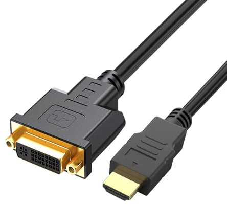 Weiara HDTV A DVI 24+1 PC A TV 1080P Cavo HD Bidirezionale Interconvertibile Cavo Hdtv Maschio A DVI Femmina