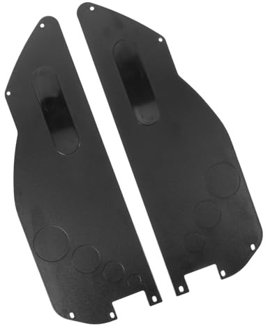 Rollstuhl Schutzbrett Zubehör 2 Stück aus Abs Schwarz | Seitenwindschutz als Ersatzteil, Beidseitig Nutzbar, für Verschiedene Elektrische Rollstühle und Modelle