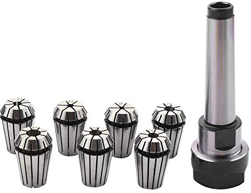 Qaautor 1set MT2 ER20 M10 MTB2 Collet Chuck Morse#2 Taper ToolHolder+7pcs Spring Collet CNC Milling Extension Rod