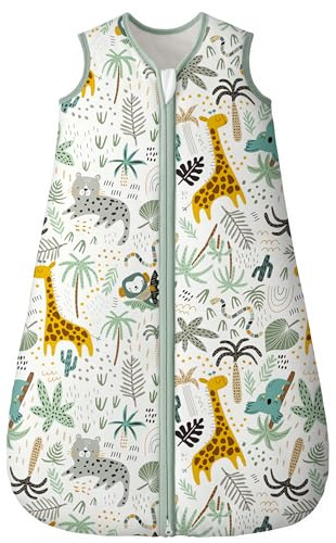 Yoofoss Schlafsack Baby Winter 2.5 Tog - 78cm/6-12 Monate Winterschlafsack Baumwolle Warm Babyschlafsack für Jungen Mädchen Neugeborene