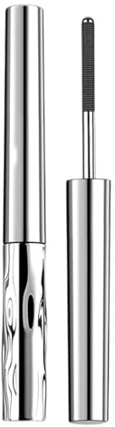 Ironeye Mascara, Borstenlose Metallbürste für Natürliche Wimpern, Volumen & Länge, 3D-Curling Effekt, Wasserdicht und Lang anhaltend, Schwung ohne Klumpen