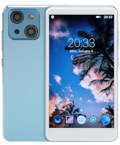 Sxhlseller Lettore Musicale MP4 da 5 Pollici, 1080p HD Potente Applicazione Musicale in Lega di Alluminio in Alluminio Stabile Abbinamento Stabile Music Player Music Player per Casa (BLUE)