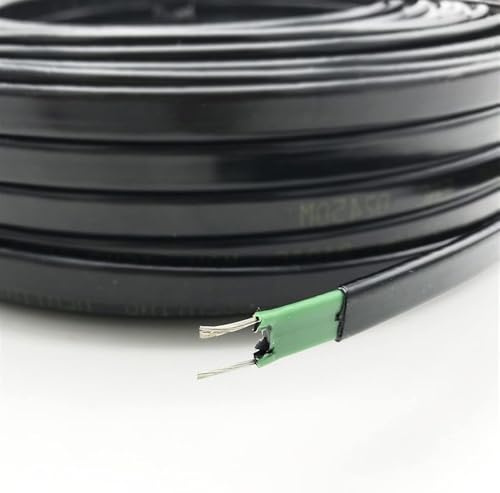Protection Cable Anti-freeze Electric Heater Wire For Roof Water Pipe, Self Regulating Frost Protection Heating Cable, 12v 24v 110v 220 Volts Electric Heater Wire Earth Wire, 12v 15w, 30m