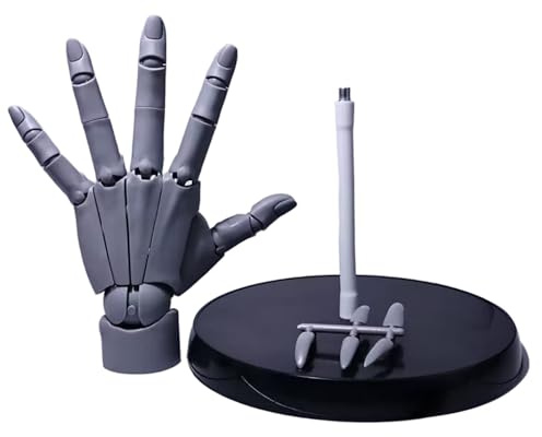 Handmodell zum Zeichnen, Handmodell 1:1 bewegliche flexible linke Schaufensterpuppe 14 Zoll PVC bewegliche Schaufensterpuppe für Künstler, Malerei, Ausstellung, Schreibtischdekoration