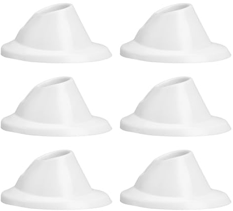 SWETRACE Supporto per Smalto in Silicone Bianco 6 Pezzi Resistente e Leggero per Nail Art School Salon per Bottiglie