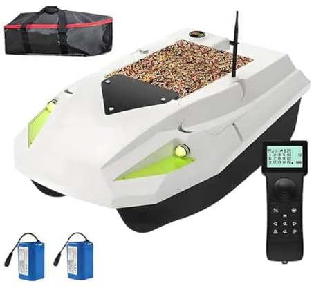 Genérico Barco de Cebo RC para Pesca De Carpas con GPS, Lancha RC con Sistemas De Liberación De Cebo, Rango De Control Remoto de 500 m, Retorno AutomáTico, Control De Crucero, para Lanzar Cebo