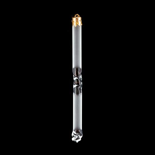 10x Glasstab für Luster Lüster Kronleuchter Ersatzteil Glas matt mattiert Kirstallstab Glas 10 Stück Leuchten Lampen (80mm)