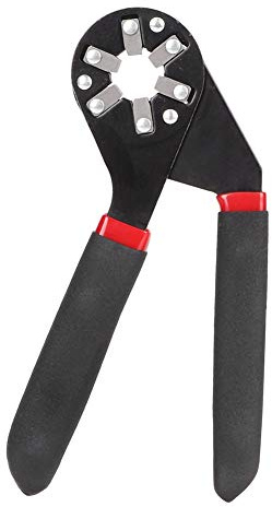 Fictory Magic Spanner Verstellbarer Schraubenschlüssel, 6 Zoll Zangenschlüssel Inbusschlüssel Multifunktionswerkzeug Mehrseitenwinkel Hartstahl Schwarz für Familie, Fahrrad, Stromwartung