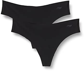 Sloggi Dam Zero Microfiber 2.0 HHipstring 2P String, Svart, M