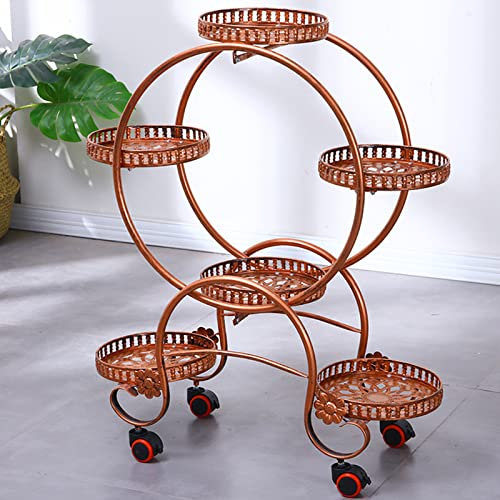 URBERY Blumenständer Metall Blumentreppe Blumenregal Pflanzregal,Blumentreppe Blumenregal, Pflanzenregal für Balkon,Garten,Wohnzimmer für Innen-Balkon Wohzimmer Outdoor Garten Deko (C 92x80cm)