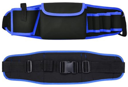 Mehrzweck-Werkzeugtasche, Werkzeug-Taillentasche für Elektrike, Werkzeugtasche Für Den Gürtel, Werkzeuggürtel, Werkzeugtasche mit Gürtel, Werkzeug Tasche aus Leinwand, Werkzeugtasche Gürtel, Blau