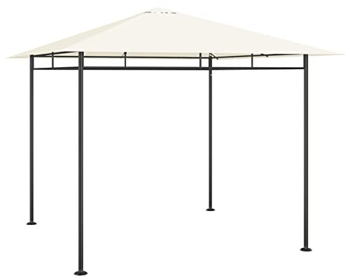 ShCuShan Pavillon 3x3x2,7 m Creme 180 g/m² Pop Up Pavillon Wasserdicht Stabil Winterfest