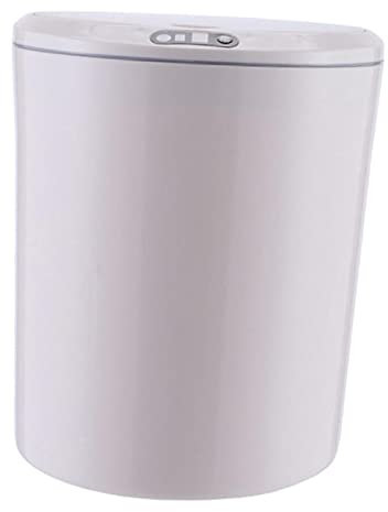 rockible Poubelle Automatique Moderne 10L Verrouillable pour Cuisine - Élégant Blanc 5L