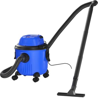 Lucn 5000W Vacuum Cleaner Wet and Dry Bagless 20L Cylinder Powerful Compact Cleaning, Container: 15 Litre, Suction Hose: 1.5m, incl. HEPA filter, Floor Brush and Crevice Nozzle