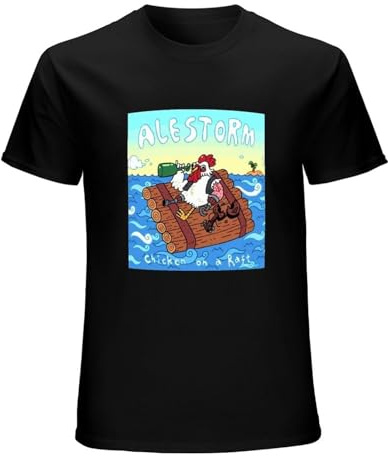 SHUI TI DU Men's Crowbar American Band T Shirt Black XXL