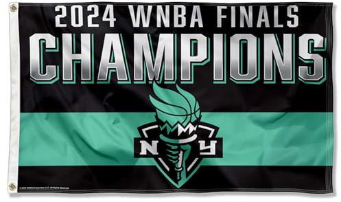 WinCraft New York Liberty 2024 Finals Champions 3x5 Flagge