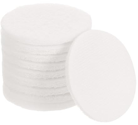 sourcing map 10 Stück 7,6 cm Nylon-Reifen-Scheuerschwamm, Körnung 2000, Scheuerschwämme, Reifen und Schlaufe, Oberflächenbehandlung, Bohrer, Schleifscheibe, Weiß