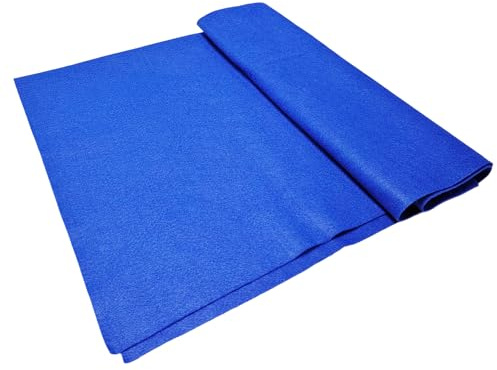 Jtnohx Blauer Filzstoff zum Basteln Weiche Filzplatten 91x315CM | Bastelfilz für Kunst und Nähprojekte Filz Meterware 1.4mm dick Flexibel