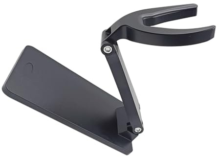 Universeller Barcode Scannerhalter mit Mehrwinkel Funktion, Abs, Schwarz | Faltbares Design, Stabile Fixierung, Kompakte Basis, für Schreibtisch und Supermarkt