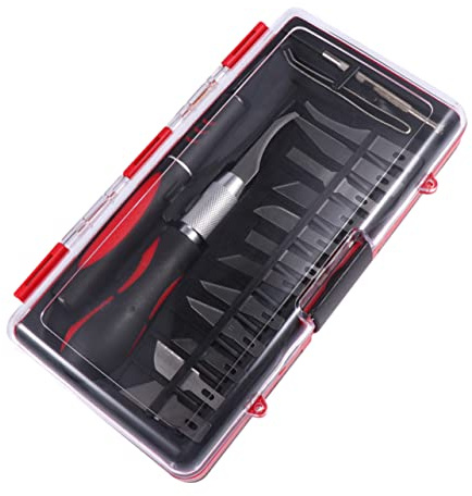 iplusmile 16pezzi Penna Per Intaglio in Acciaio Al Carbonio Per Bulino Scalpello Manuale Per Lavorazione Del Strumenti Per Falegnameria Adatto Per Modellismo e Artigianato