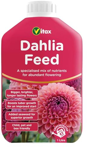 Dahlia Feed Fertilizer 1L – Balanced Plant Food for Strong Growth & Vibrant Dahlia Blooms | Easy-Use Liquid for Flowering Plants