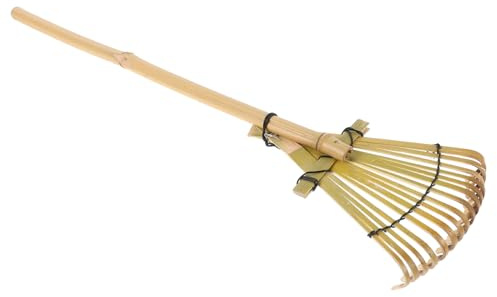 BESPORTBLE Bamboo Garden Rake: For Sand Leveling For Sandboxes And Courtyards Lightweight Small Garden Rake For Long-term Outdoor Use