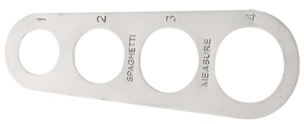 Cabilock Règle de Mesure Spaghetti Acier Inoxydable Outil Pratique pour Portions de Pâtes Cuisine Facile à Utiliser et Nettoyer