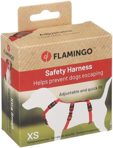 Hund Sicherheitsgeschirr Zera Rot XS 25-40cm 30-45cm 26-42cm 15mm