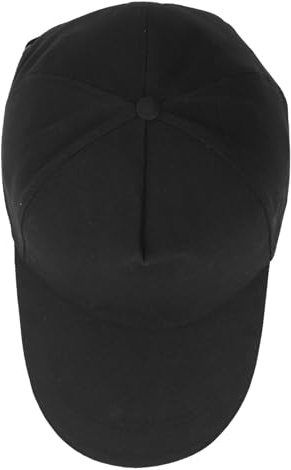 Qudinip Sichere Anstoßkappe, Verstellbare Baseballmütze, ABS-Innenseite, Atmungsaktive Baumwolle, Leichte Arbeitsmütze, Schwarz
