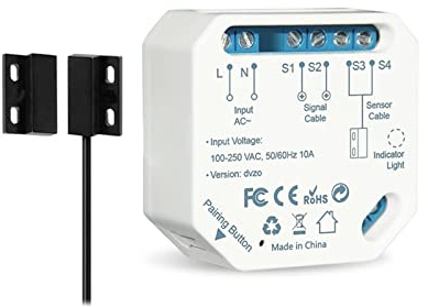 Tuya Smart Life WiFi garagedörrkontroll öppnare med sensor app varning röststyrning ingen hubb behövs gör-det-själv
