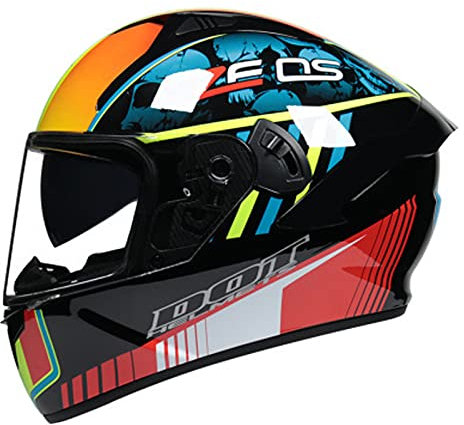 Integralhelme Flip-Up Motorradhelm Sturzhelm Modular-Helm Klapphelm Rollerhelm Erwachsener Herren & Damen Jet Helm Full-Face Motorcycle Helmet Innovativer,Orange,XXL