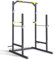 SportPlus Power Rack mit Klimmzug-Station, Dip-Station, Langhantelablage, Haltevorrichtungen zur Ablage von Gewichten, stabile und Massive Stahlrohrkonstruktion, Power Cage, schwarz gelb